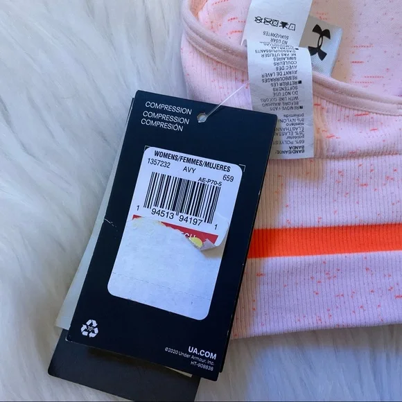 Under Armour Light Support Compression Sports Bra - NWT - Size XS - Picture 10 of 10